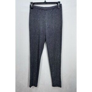Clara SunWoo Ankle Pants Womens Small Heather Gray Pull On Leggings Stretch USA